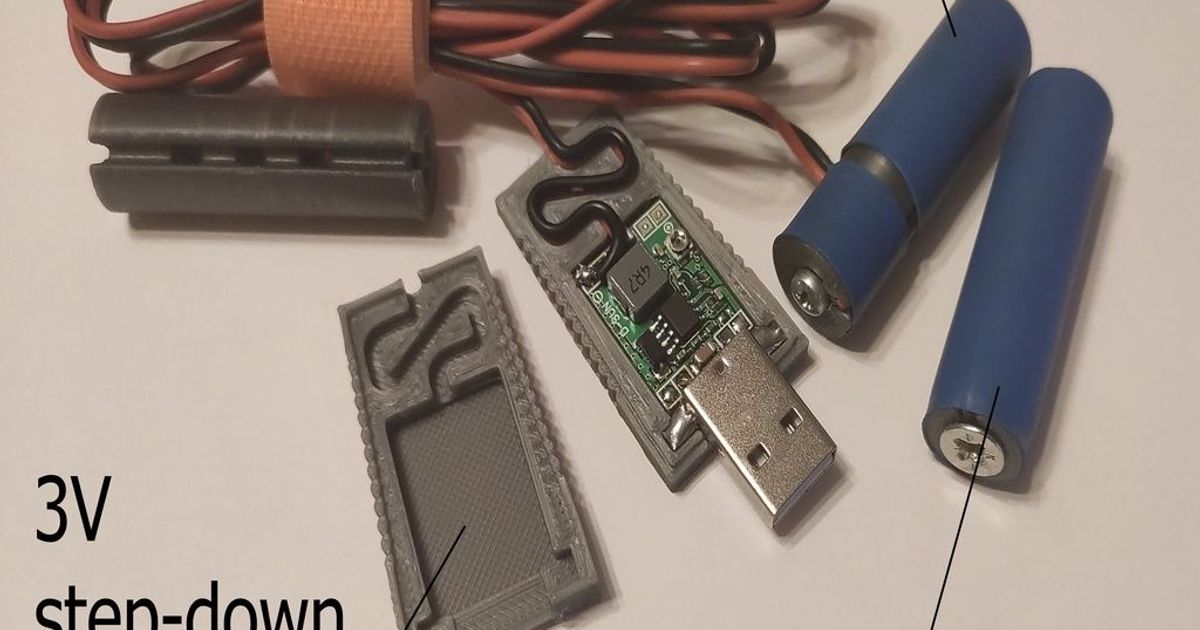 AA dummy and power injector battery by Kirill S Download free STL