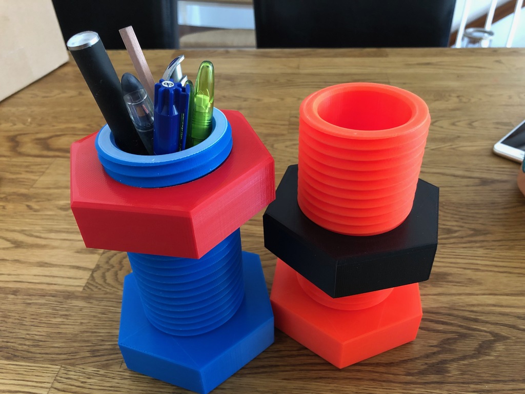 Bolt and Nut as Pen Holder / Container