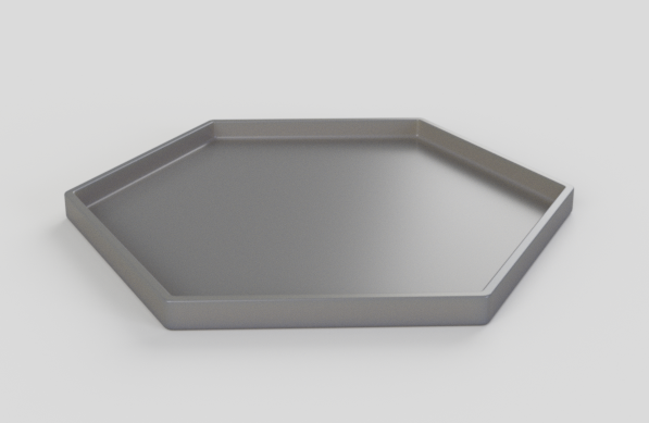 100mm hexagon saucer