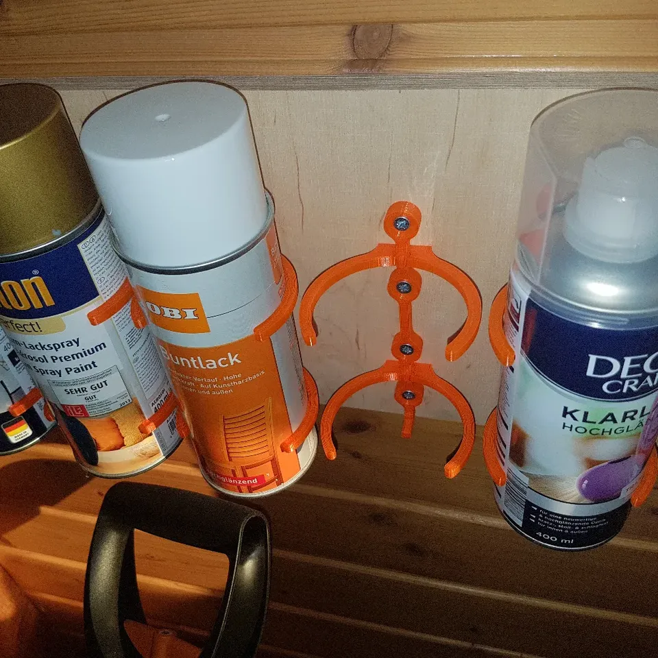 Beibijio Spraydosenhalter Werkstatt - 5-fach Wandregal Für Sprühflaschen