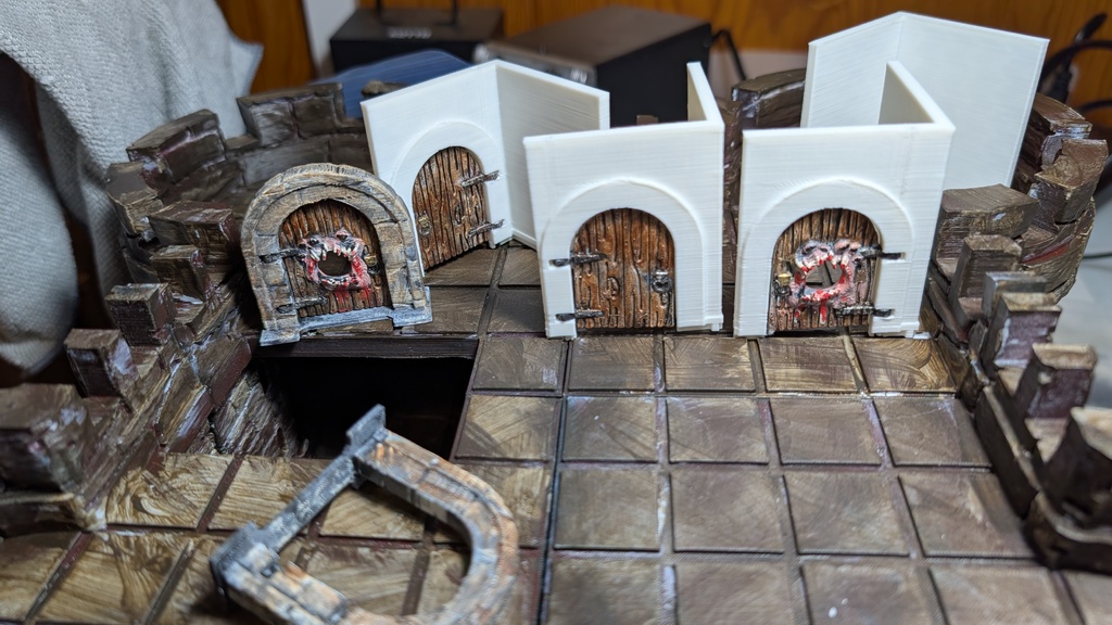 Plain Modular Terrain Walls (DND / TTRPG)