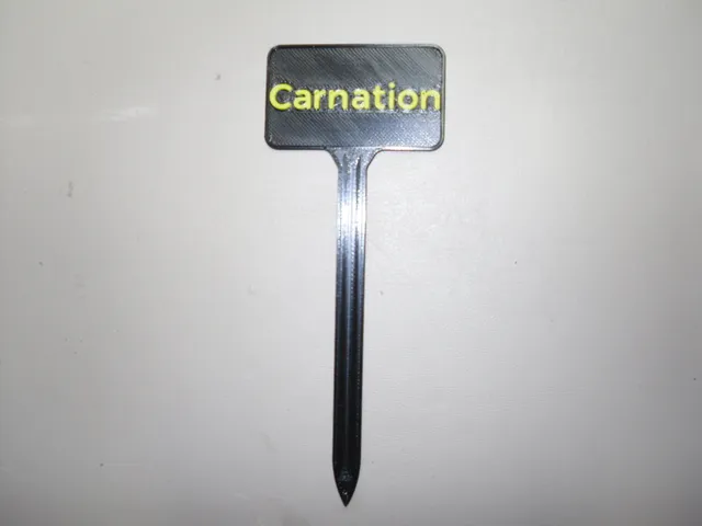Plant Label Carnation