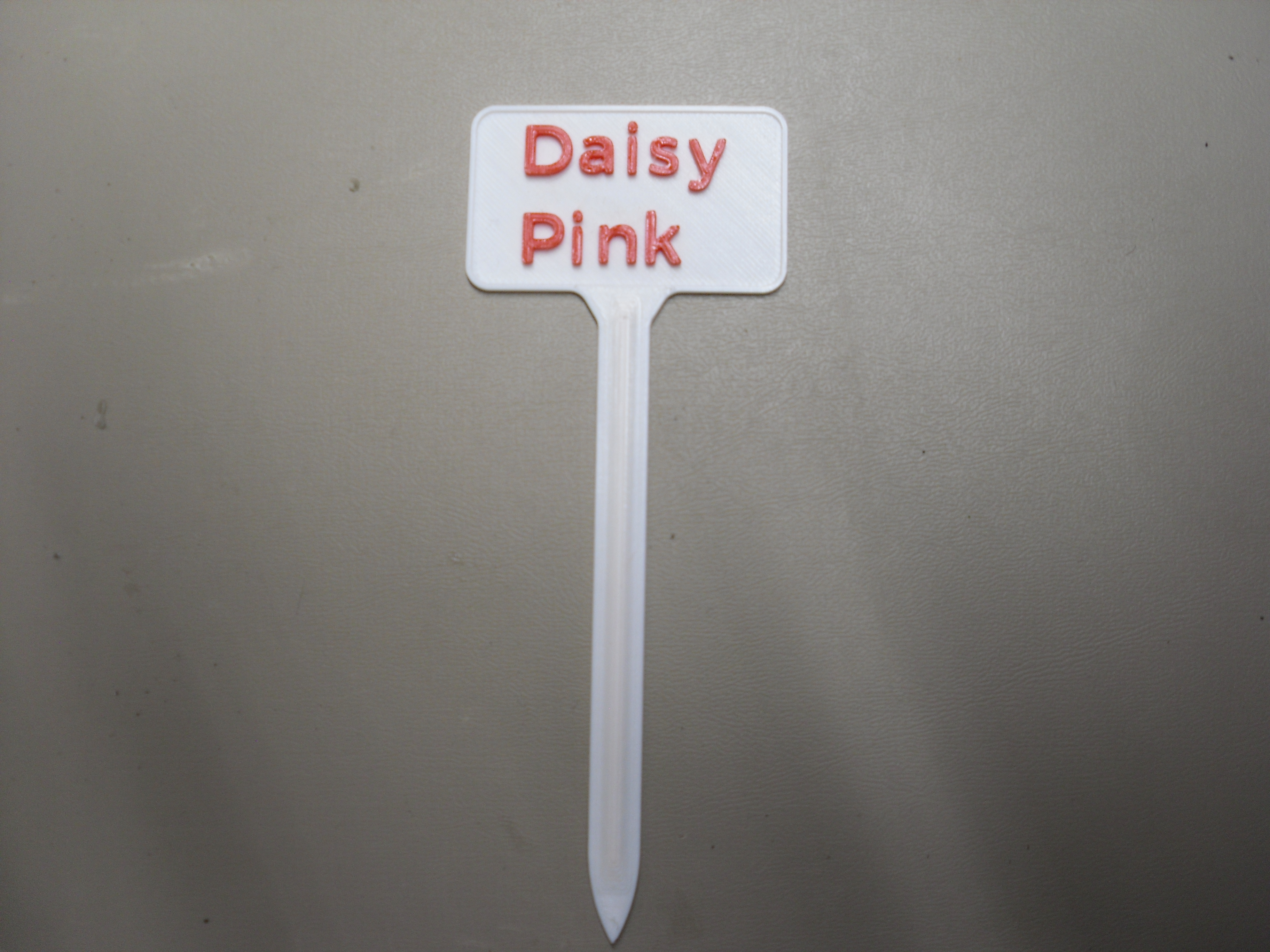 Plant Label Pink Daisy