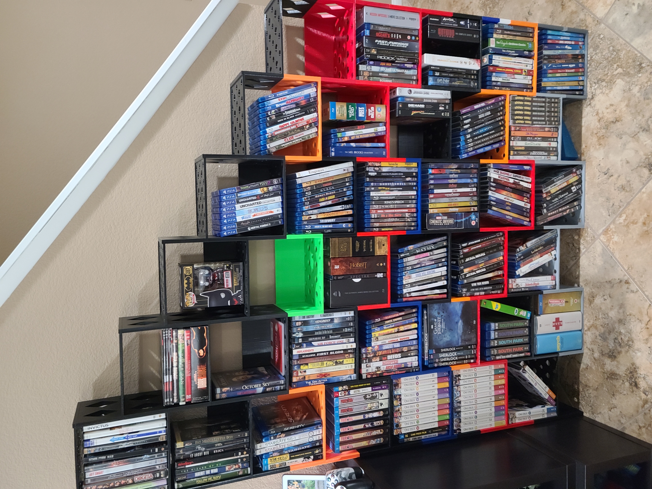 Stackable DVD Shelving