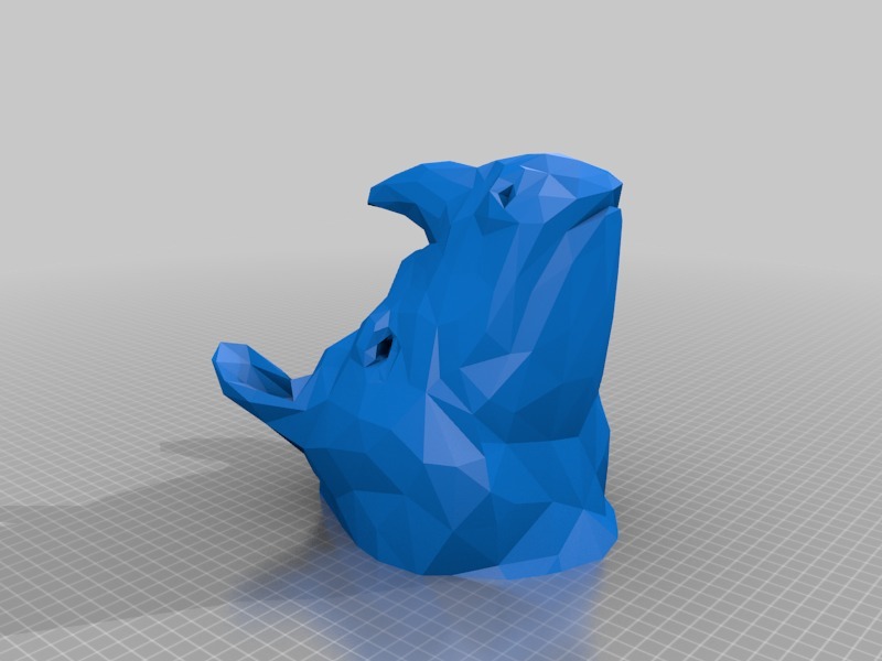 Miniatura 5 do modelo 3D Low-Poly Rhino