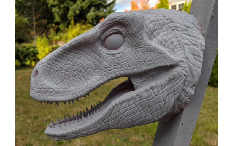 Velociraptor Head For Wall (Large)