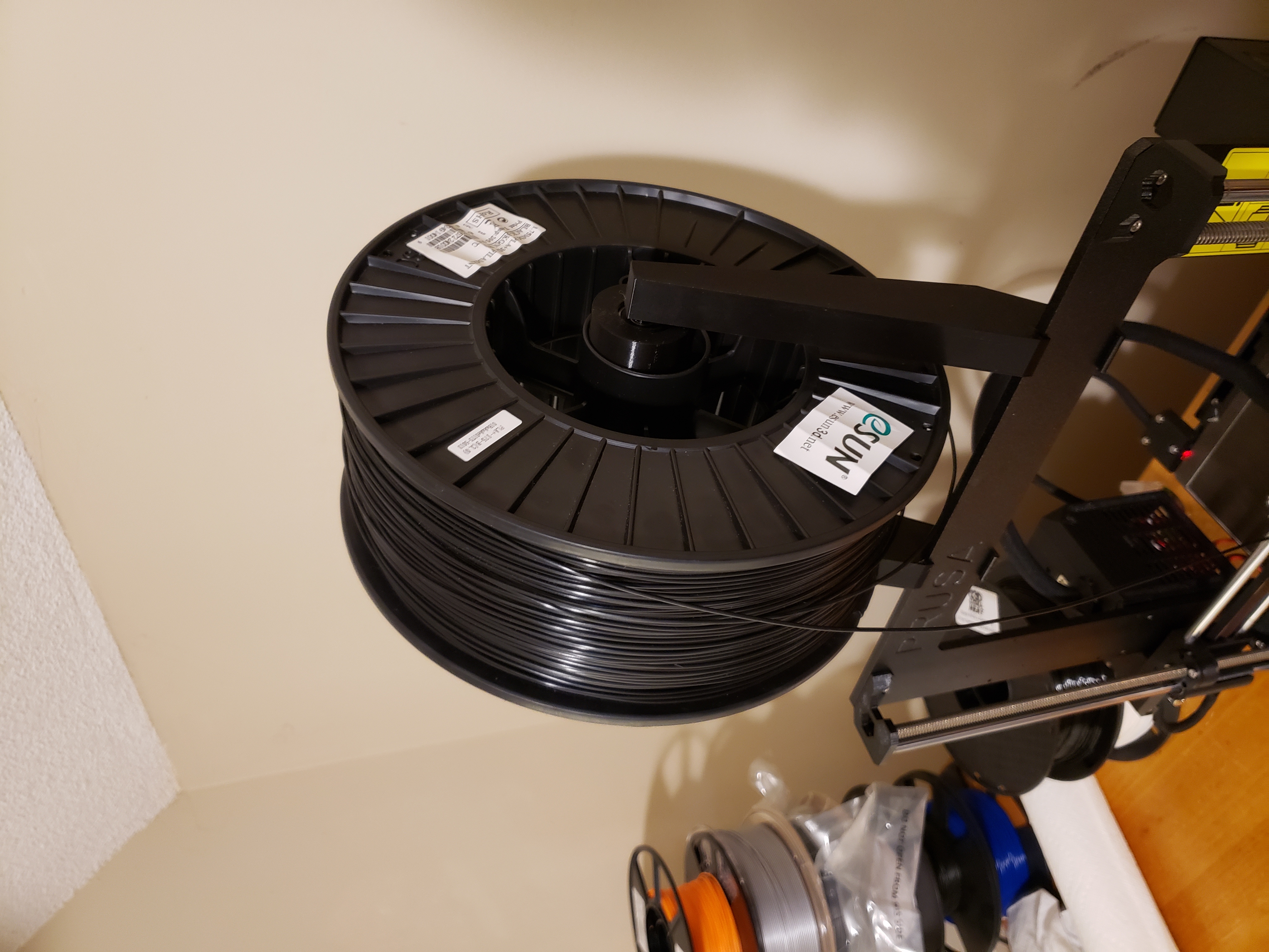 Large 3kg+ capacity spool holder for prusa i3 style printers