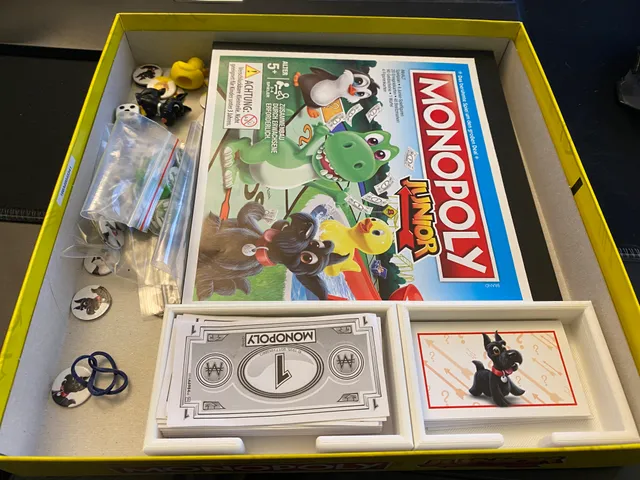 Boxes for Monopoly Junior board game