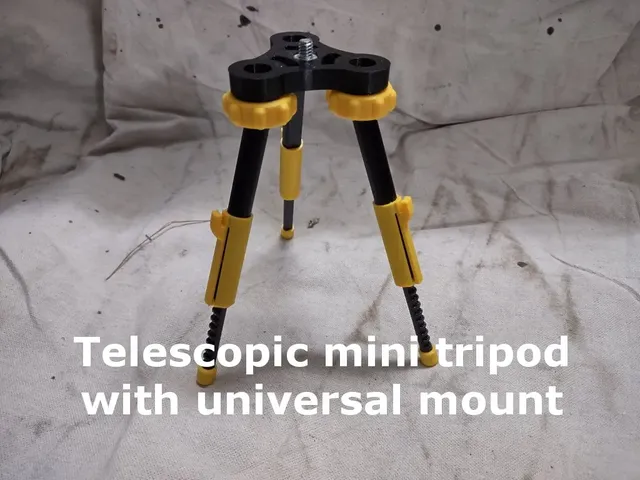 Telescopic Mini Tripod With Universal Mount