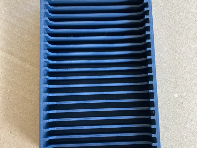 Filament swatch cards and card box
