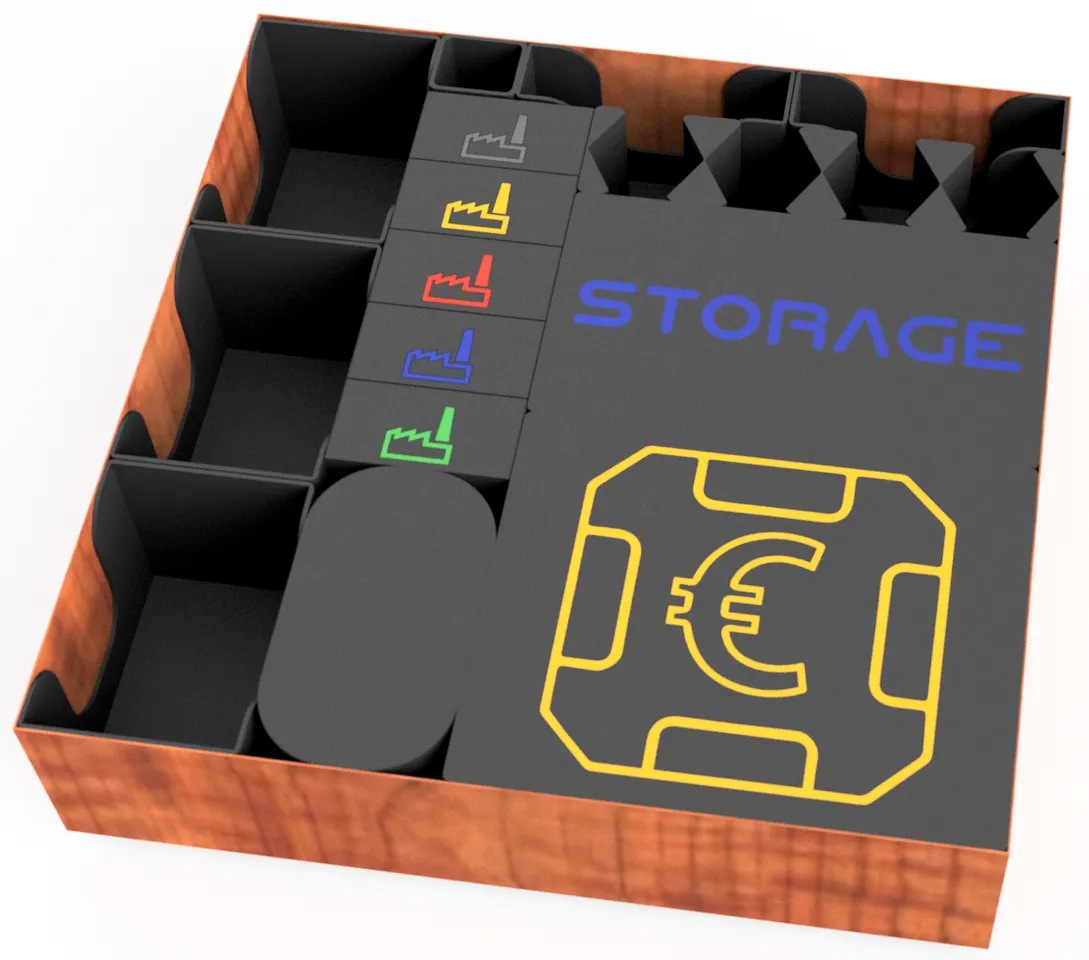 3D file Terraforming Mars Organizer - All in one Box Storage 3D