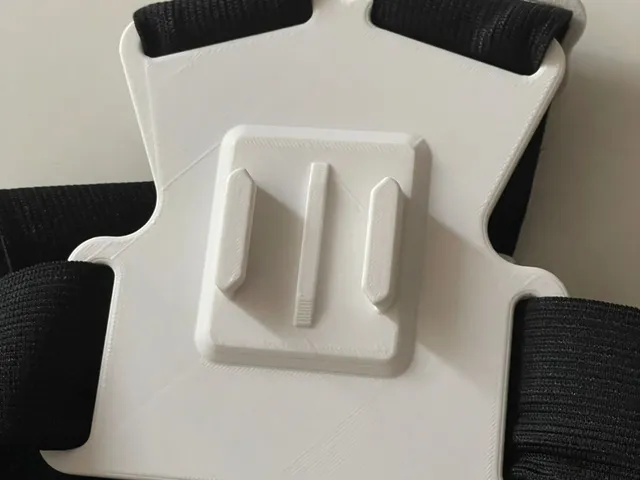 Action Camera Chest Plate (38mm Straps, GoPro-Compatible)