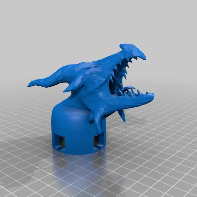 Dragon Bust Ninja Foodi Steam Diverter by Mace3D Download free STL model Printables