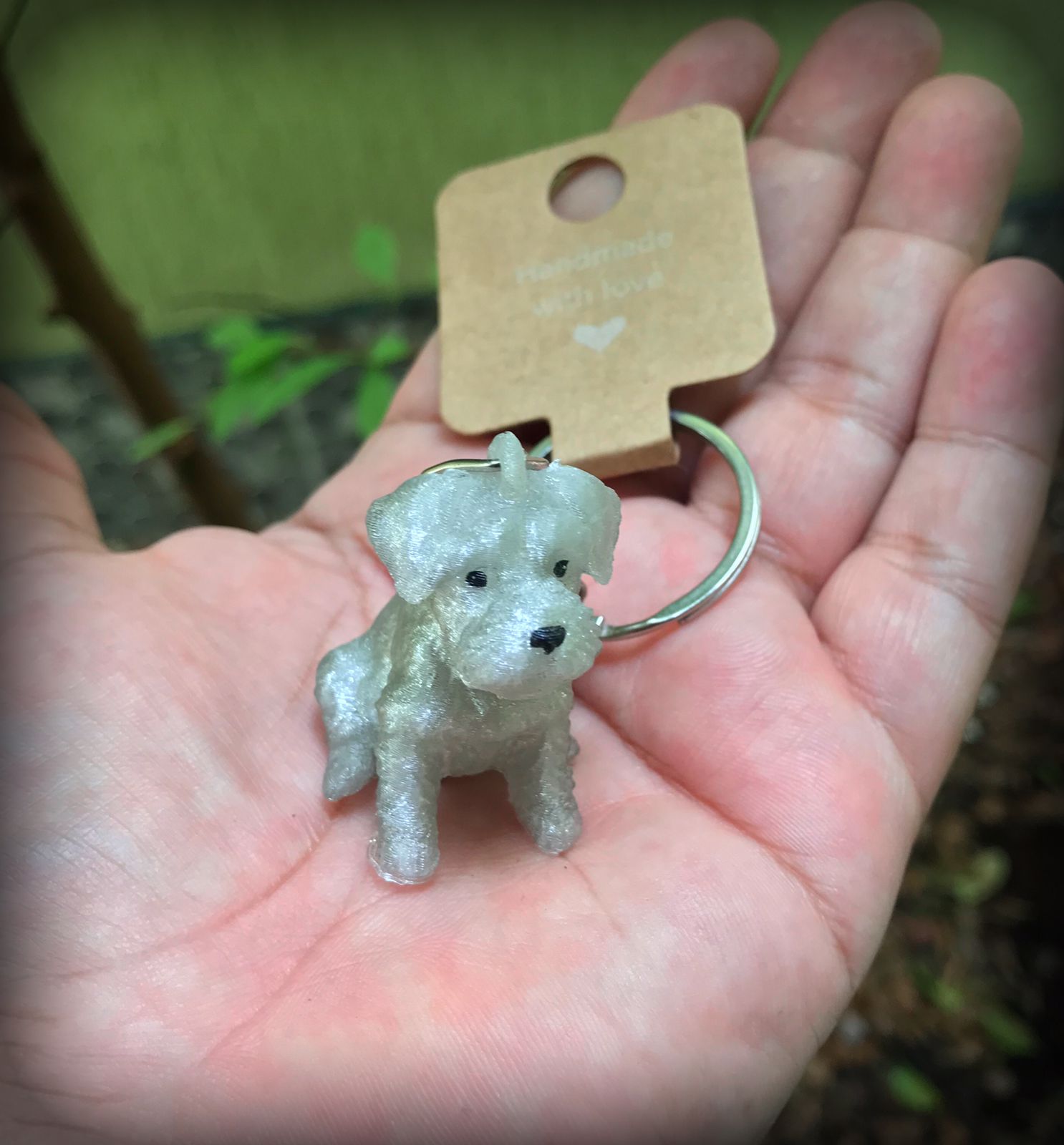 Miniatura 3 do modelo 3D Mini Schnauzer Keychain