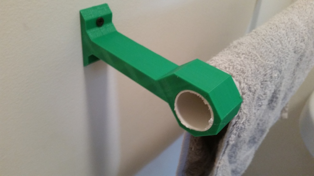 Towel Holder using PVC pipe