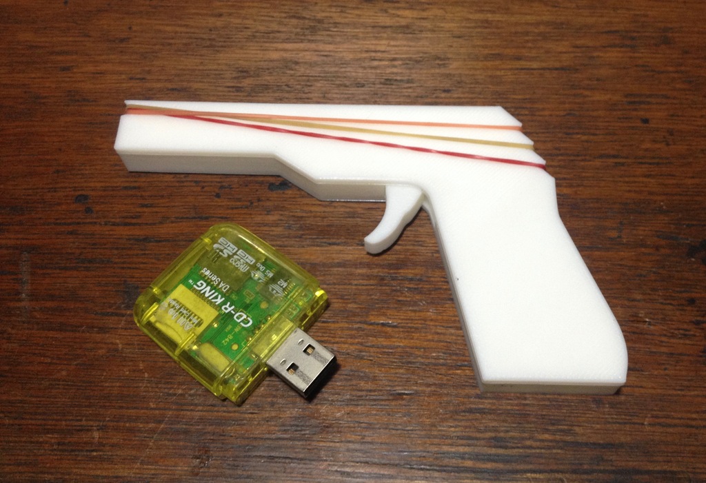 Mini Rubber Band Gun by boksbox Download free STL model