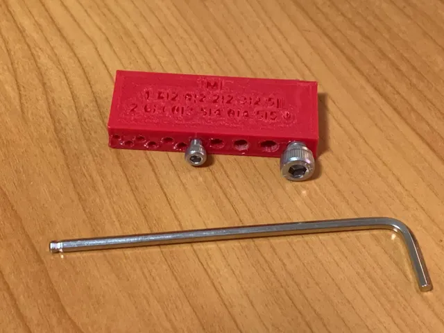 Screw Tolerance Test Block