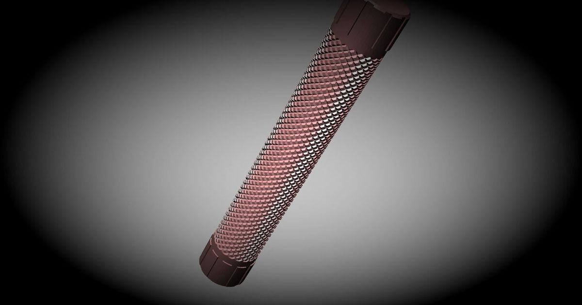 Knurled file Handle by Nick-ko | Download free STL model | Printables.com