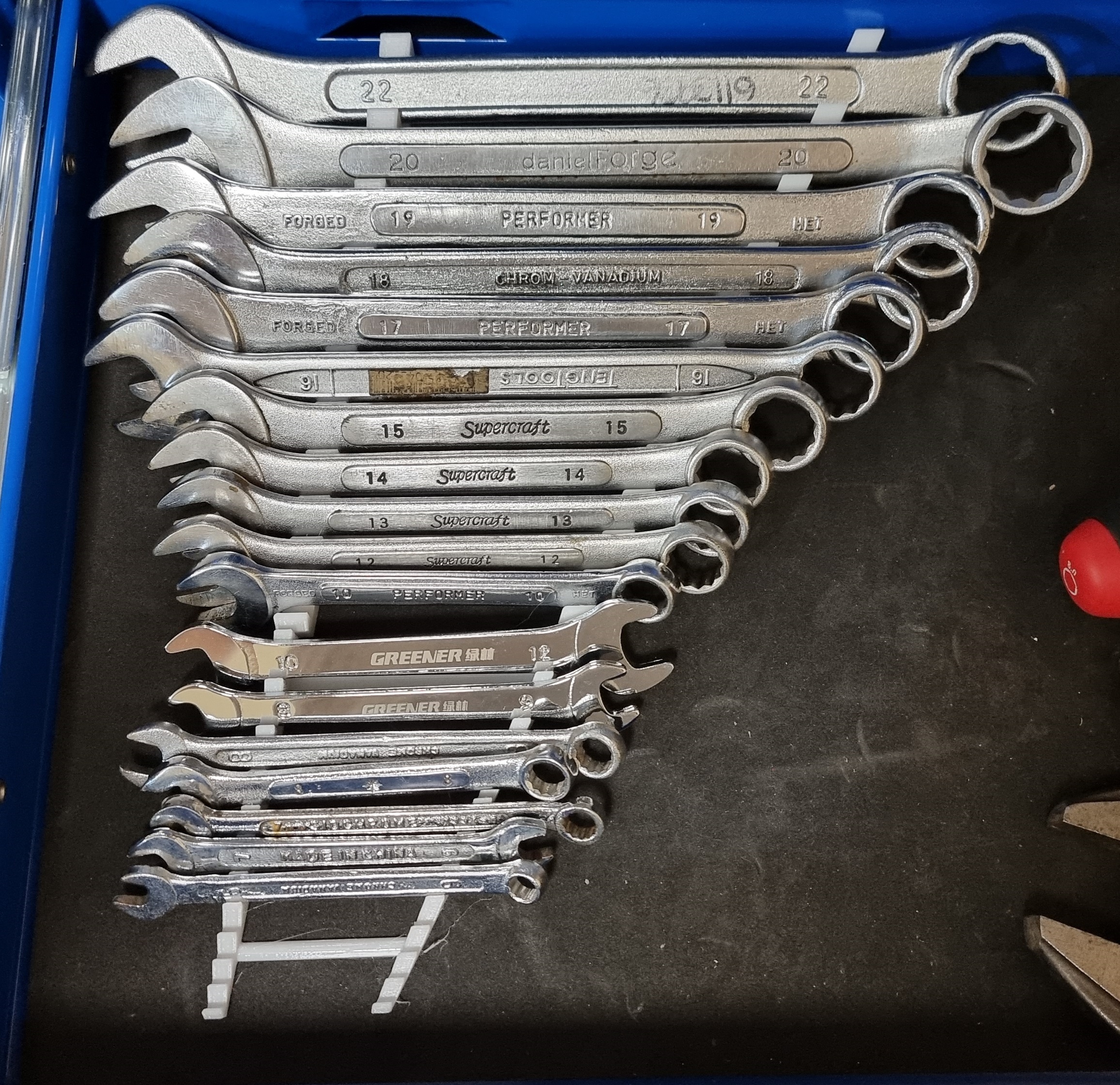 Spanner holder for tool chest drawer by Kole Download free STL model