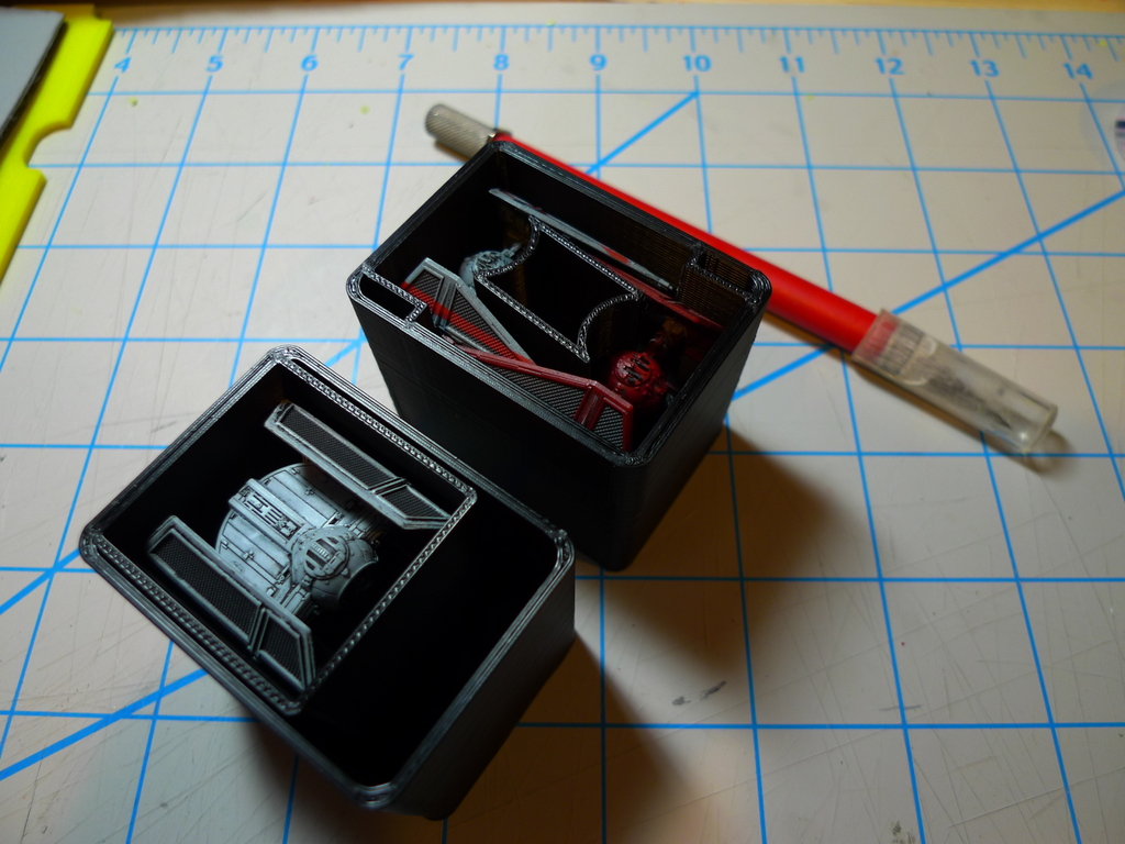 Tie Advanced and Interceptor Bins for Harbor Freight Org. (X-Wing TMG)