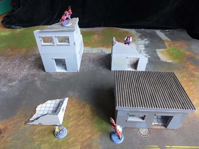 Nesting Urban Buildings for 28mm Gaming