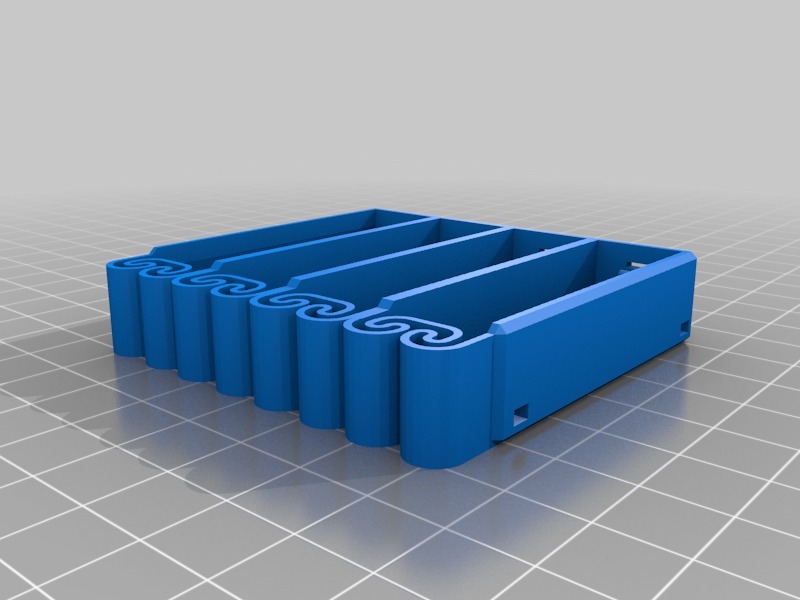 Flexing Battery Holder with Alternating Orientation by DeanCording