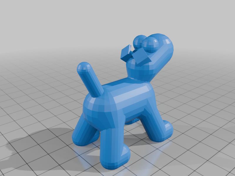 fat dog 3D model by rando88