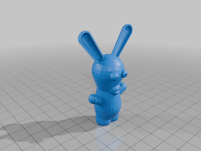 fat easter bunny 3D model