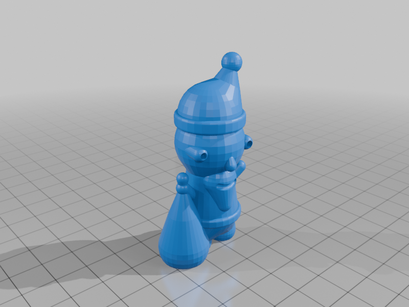 small santa 3D model