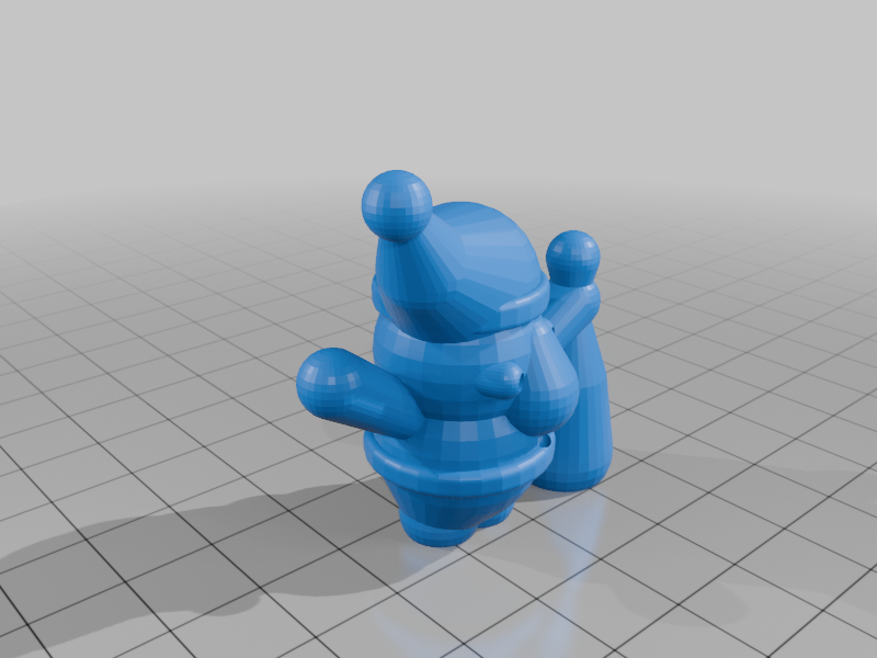 squashed santa 3D model