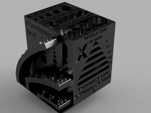 OLD VERSION! All-in-One Calibration Cube 40x40x40