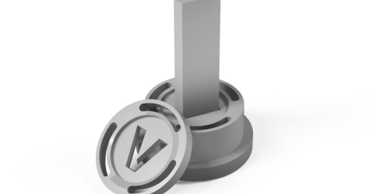 fortnite v-buck by Thom, Download free STL model