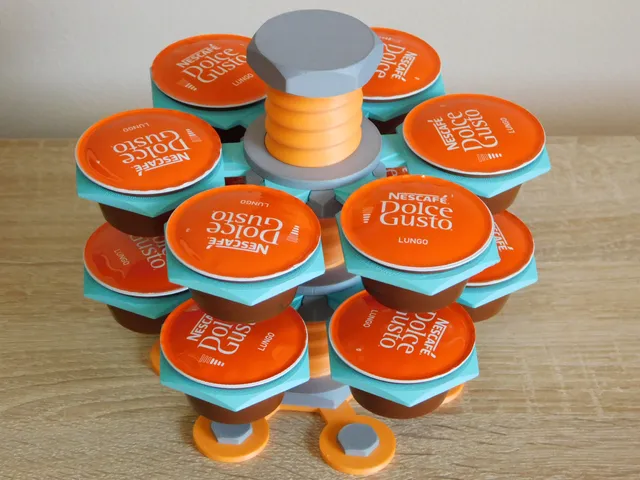 Table stand for coffee capsules