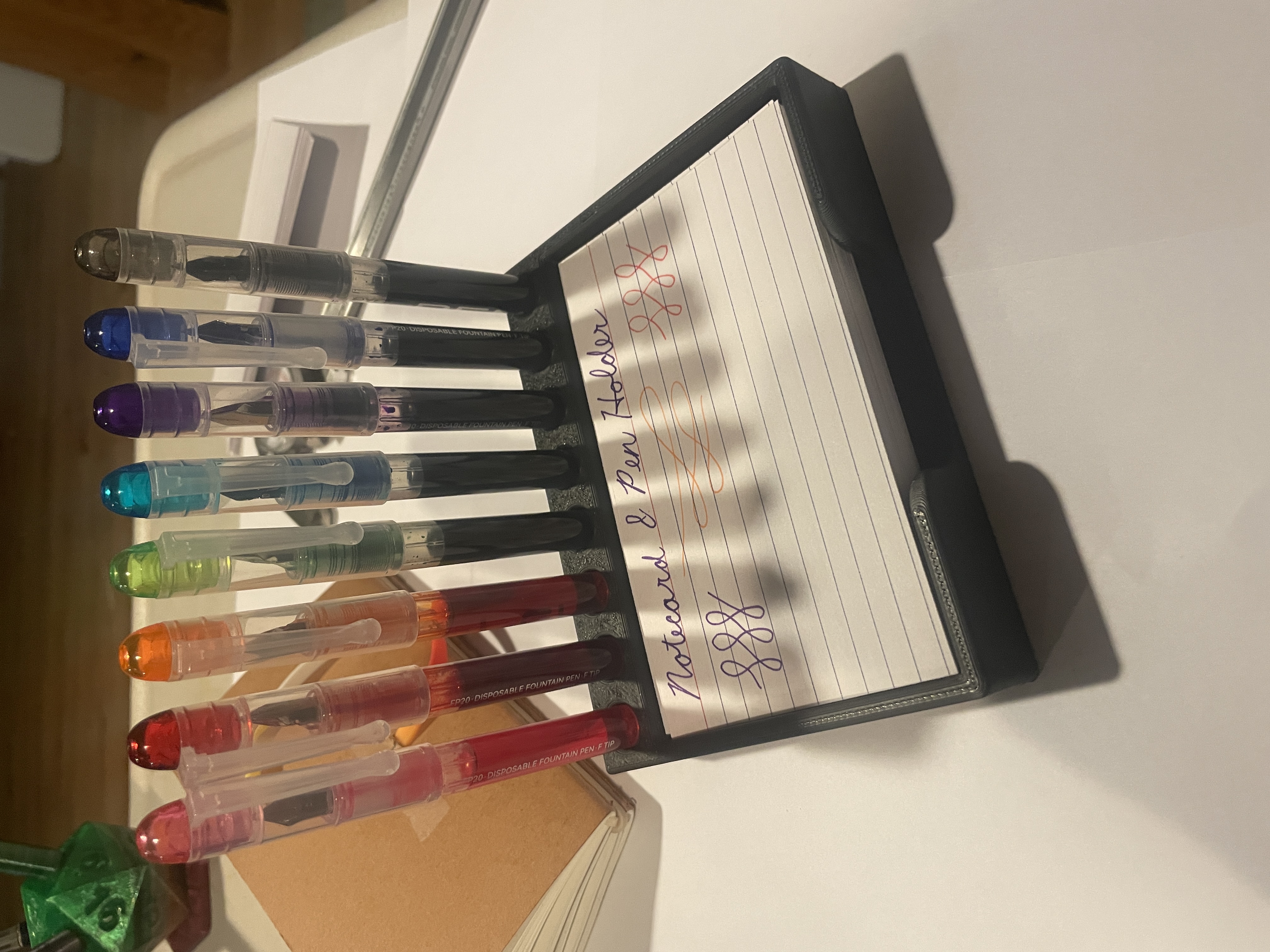 8 Pen and Notecard Holder