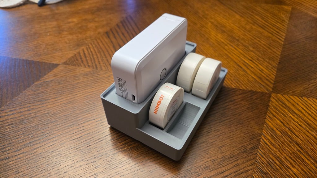 Niimbot D110 Upgraded Version Holder Gridfinity 3D model