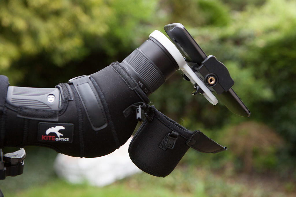 Spotting scope phone holder 55mm by BasOnTech Download free STL model