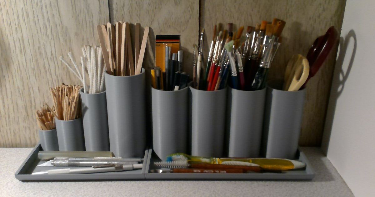 Art tool holder by MadP 3D Download free STL model