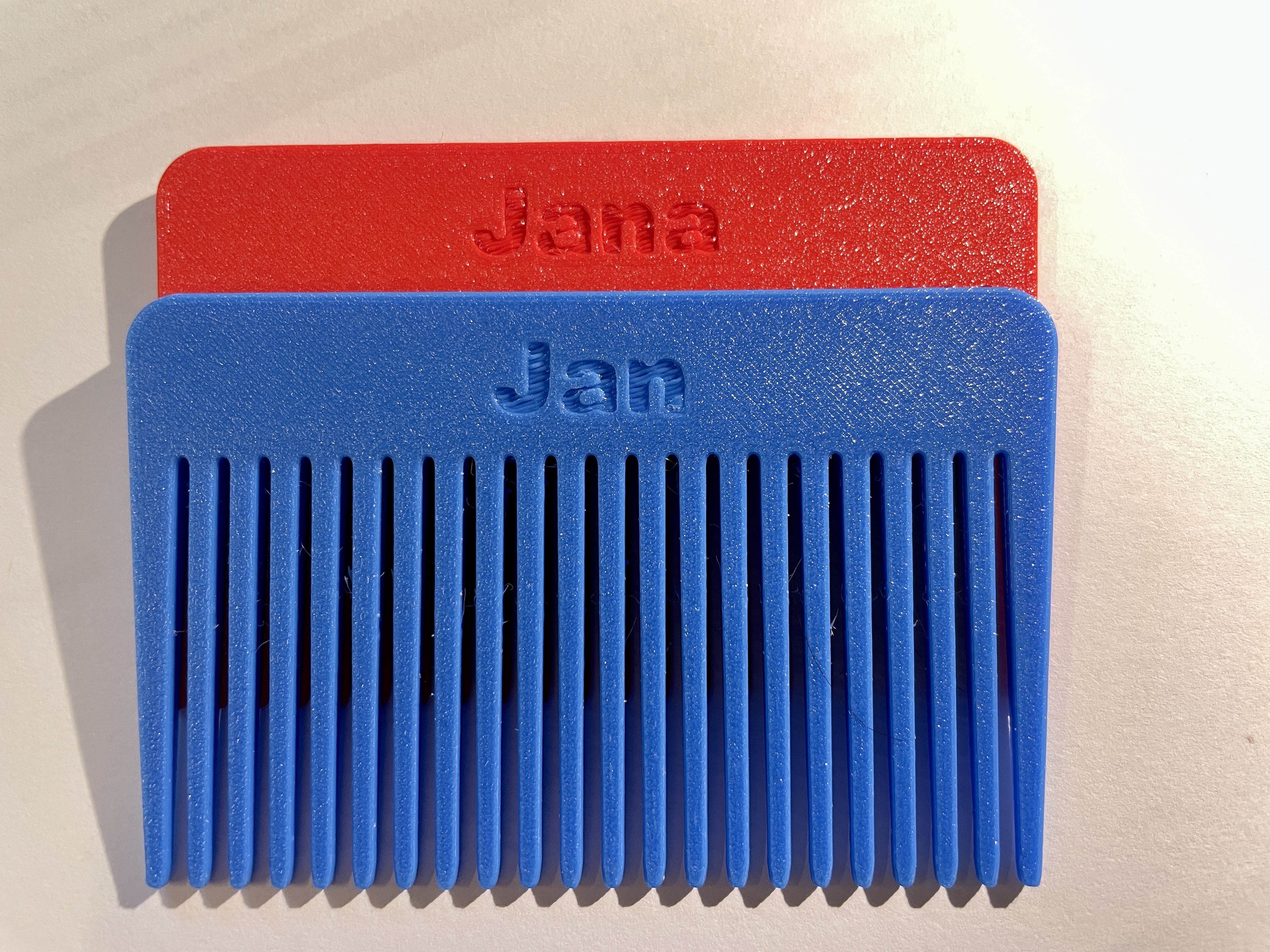 Credit Card Sized Comb 3D model