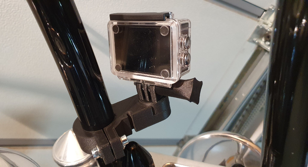 Harley Davidson Action Cam Mount / Halterung - 1" 1.25" Lenker Handlebar (GoPro, ApexCam, Akaso, DJI, etc.)