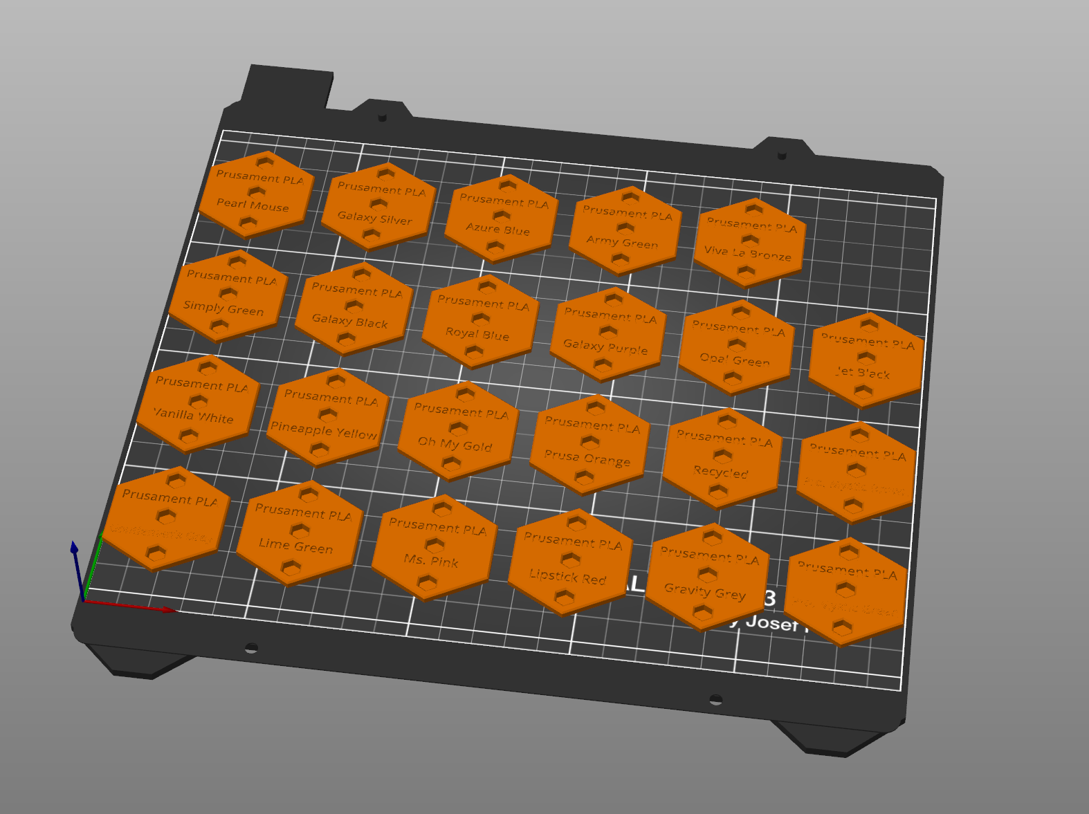 Skadis Prusa Swatches - ALL OF THEM!
