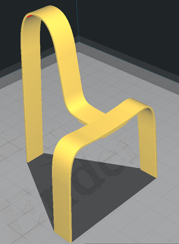 Uncomfortable chair.