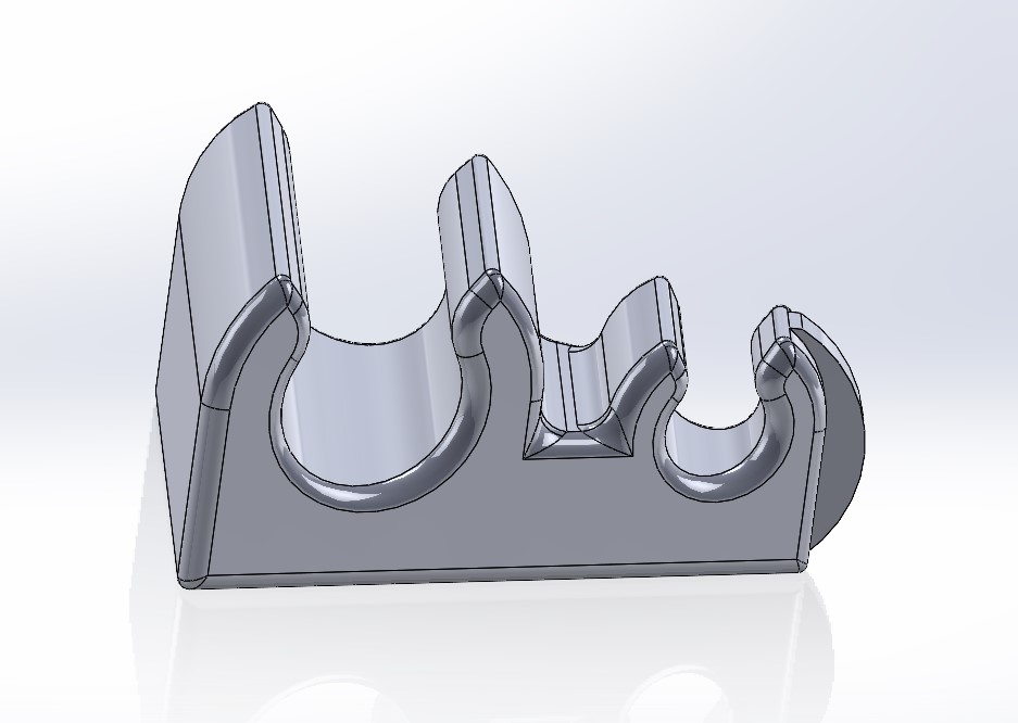 Hose clip for micro bore HPA lines