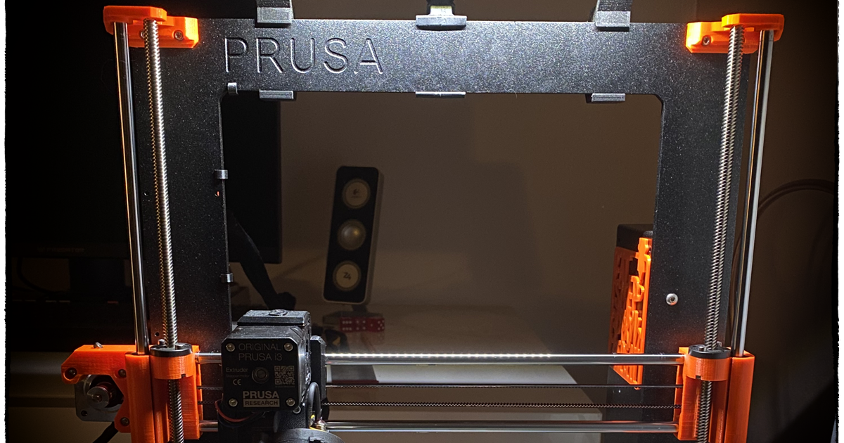 Prusa I3 Led Lightbar With Filament Guide Mk2 Mk3 Mk3s Single Piece By Nils Kal Download 5086