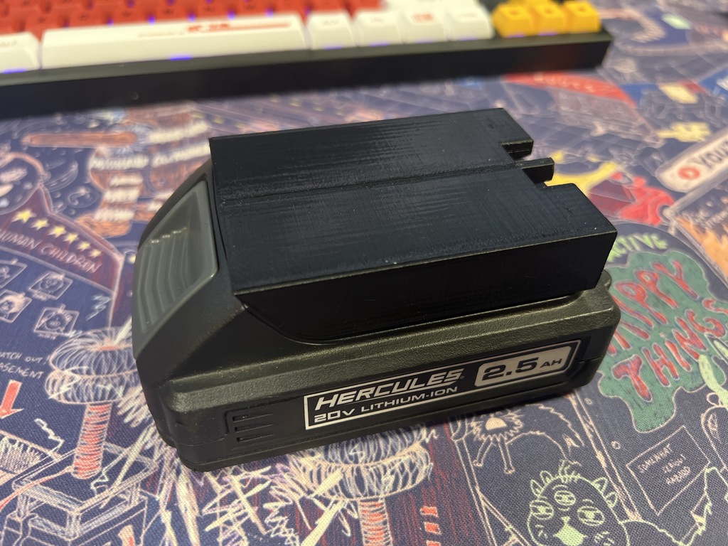 Hercules Battery Adapter for Integration 3D model