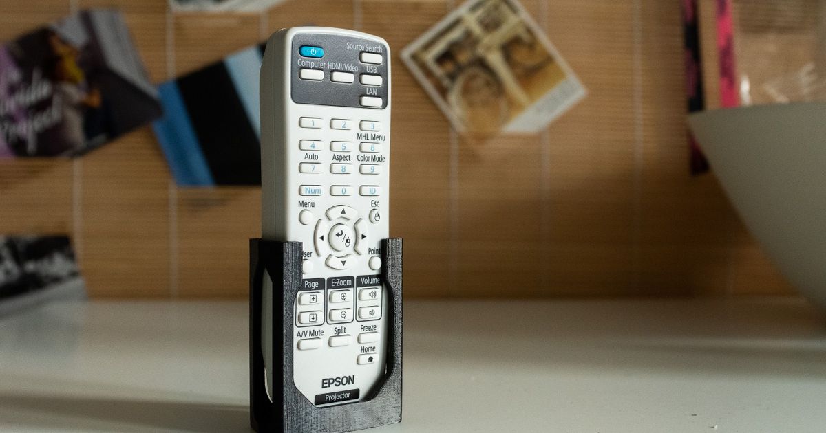 EPSON projector remote wall mount by jsolon Download free STL model