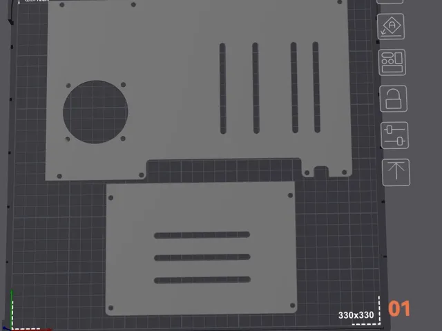 Qidi X-MAx 3 60mm Backplate