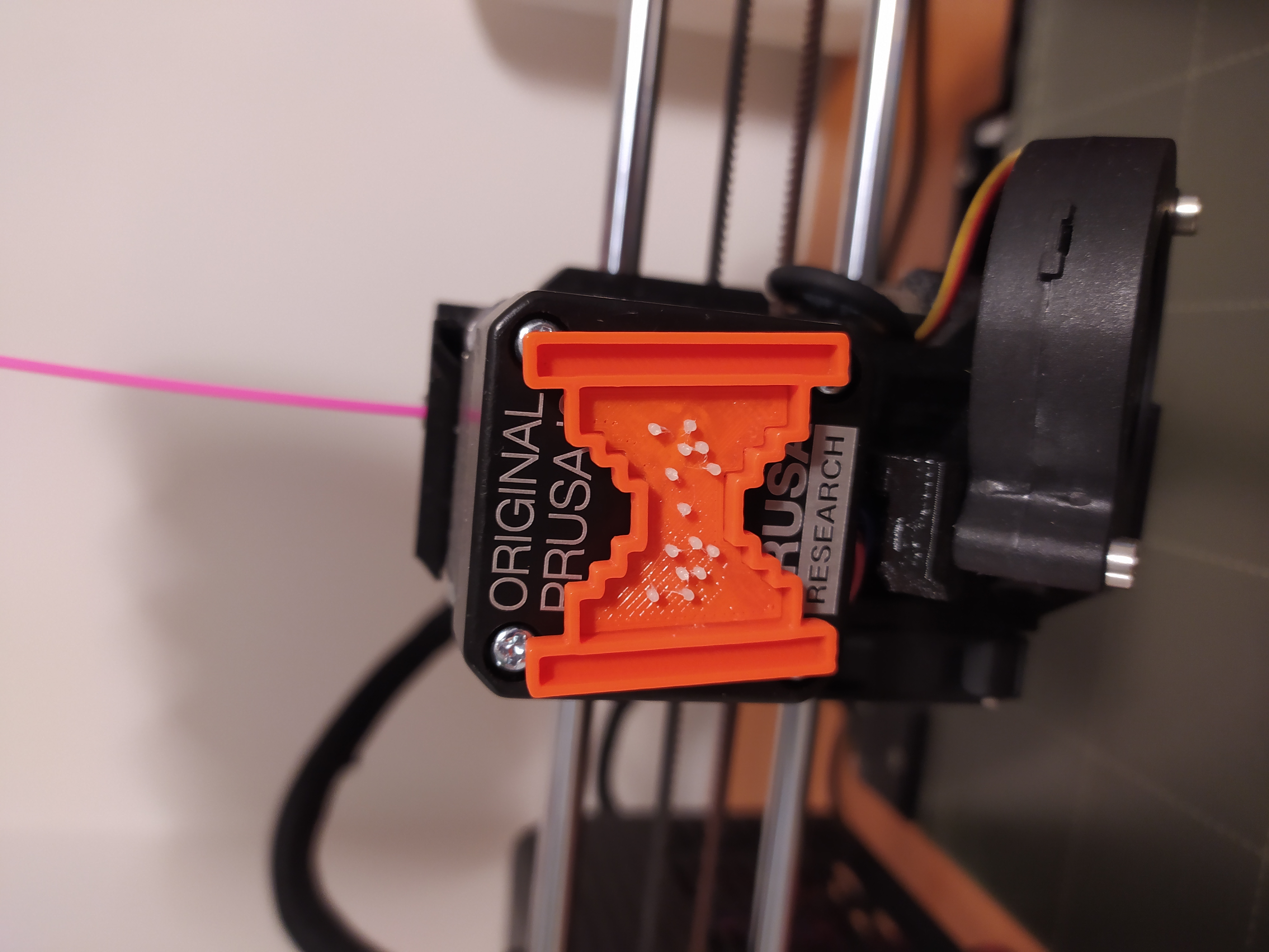 Indikátor otáčení motoru extruderu / Extruder motor rotation indicator