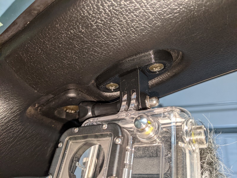 Miata Visor GoPro Mount Angled by Josh | Download free STL model ...