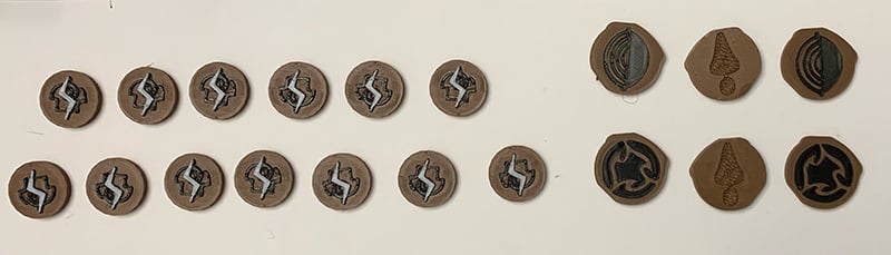 Spirit Island 2 color Thunderspeaker Presence Token