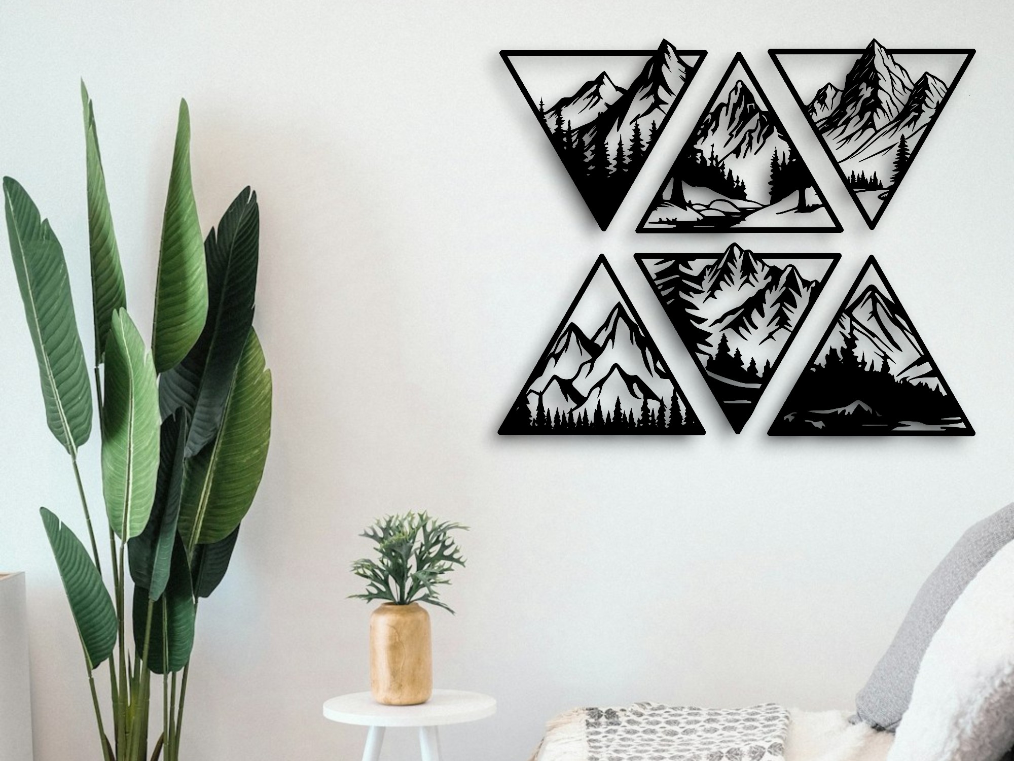 Triangular Wall Art Decoration